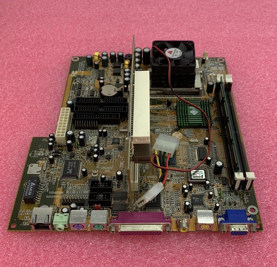 Soyo SY-71WL-T LI-7000 Motherboard Intel Celeron 400MHz 32MB RAM w/ Shield