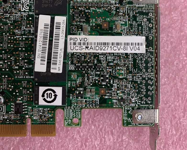 Cisco UCS-RAID9271CV-8I MR A 74-11165-04 Raid Card Tested
