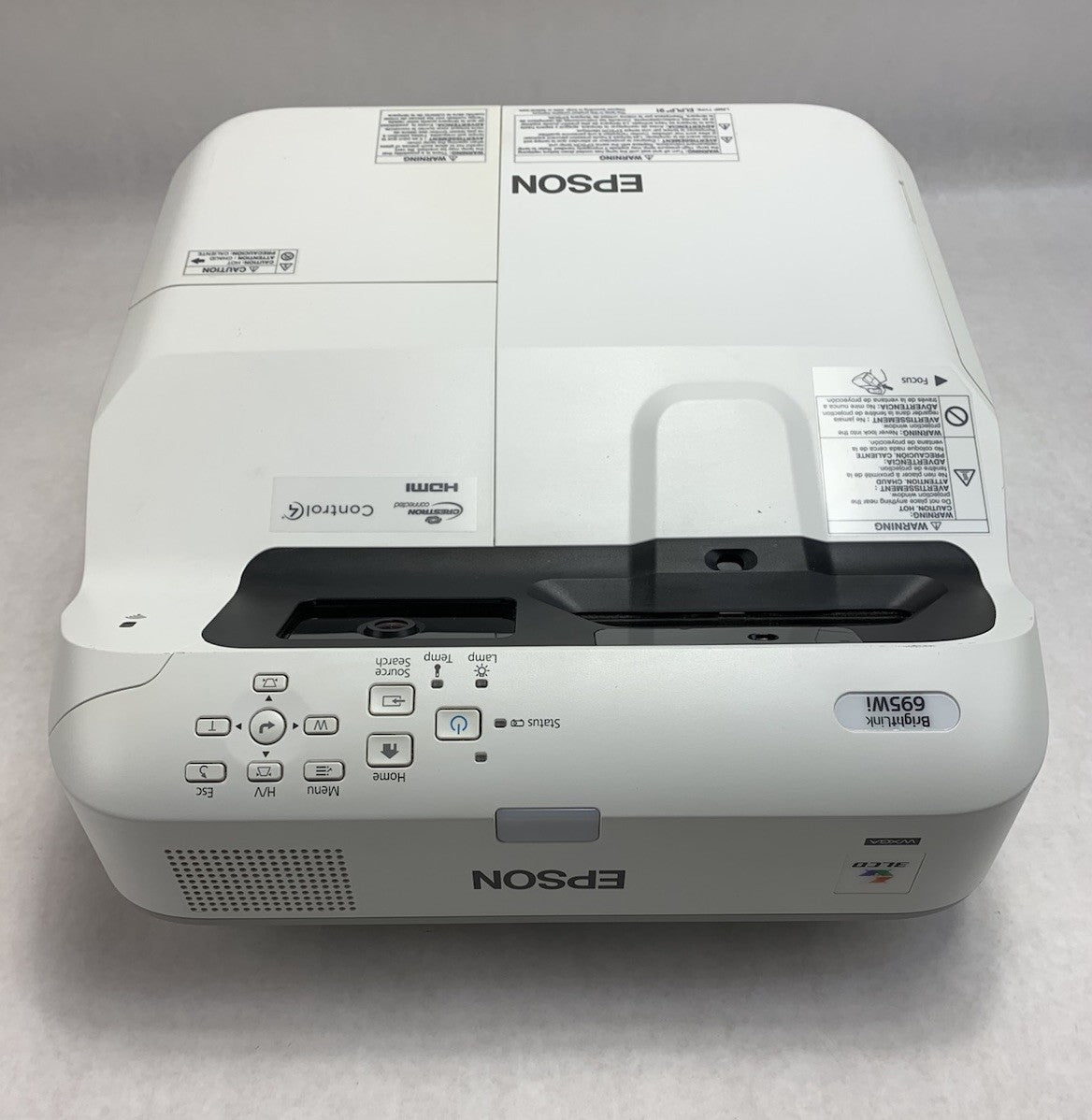 Epson PowerLite 695Wi H740A LCD Lamp Projector 1583 Lamp Hours - No Remote3