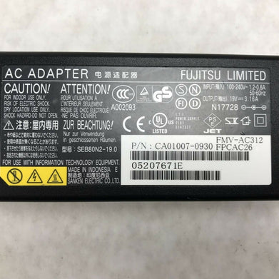Fujitsu AC Adapter CA01007-0930 Laptop Charger 19V 3.16A 60W with Power Cord