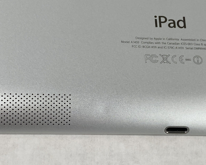 Apple iPad 4th Gen A1459 60GB 9.7" Wi-Fi Black IOS 10.3.3