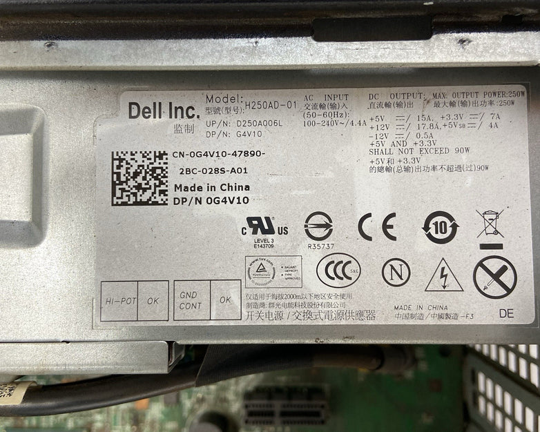 Dell Optiplex 3010 DT Intel Core i5-3470 3.2GHz 4GB RAM No HDD No OS