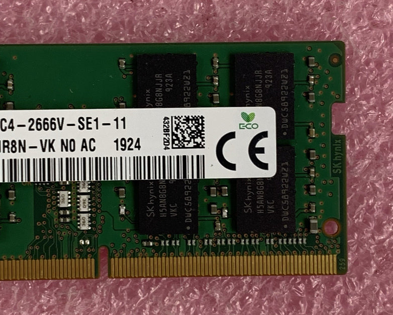 SK Hynix HMA82GS6JJR8N-VK 16 GB DDR4 SODIMM 2666 MHz Laptop  Memory  Ram