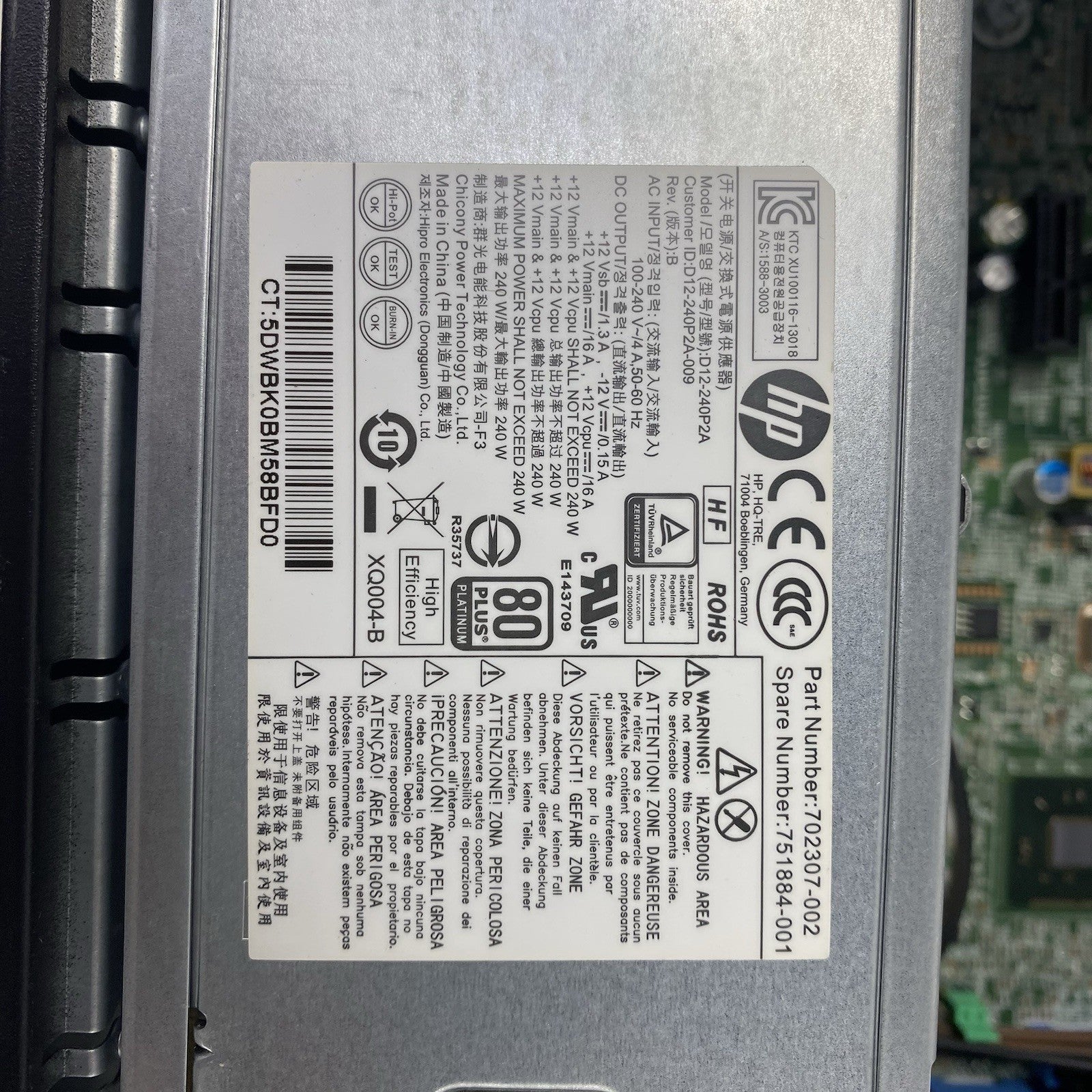 HP EliteDesk 800 G1 SFF Intel Core i5-4570 3.2GHz 8GB RAM No HDD No OS