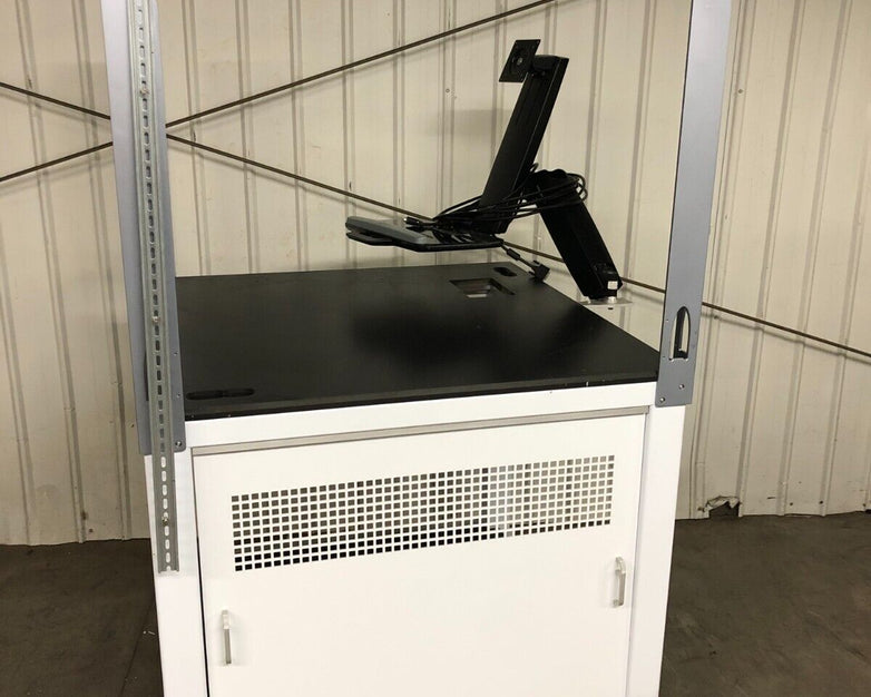 Unbranded Balance Medical Lab Rolling Work Table w/ Ergotron Mount 40"x40"x40"