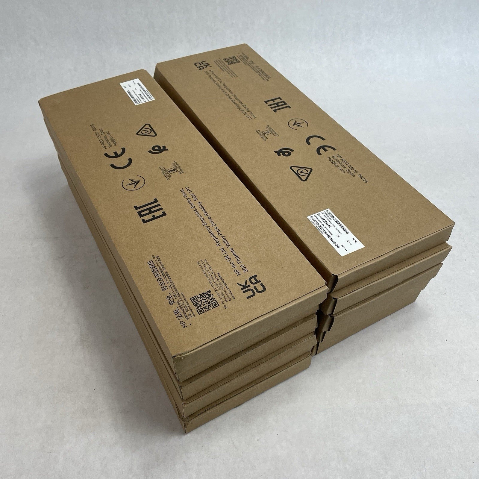 HP Black Slim Wired USB Keyboard US L96909 - 001 Lot of 10