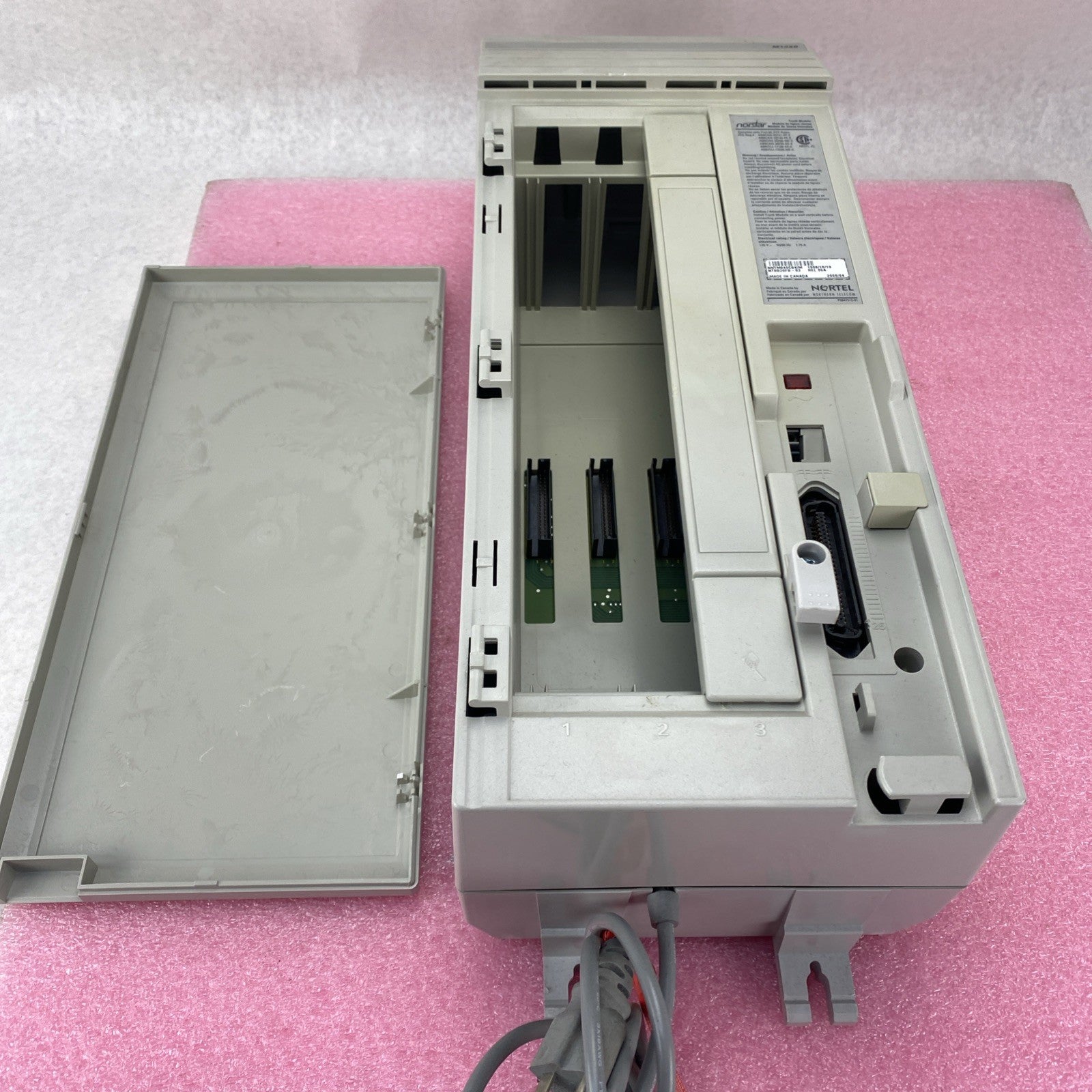 Norstar M12X0 Copper Trunk Module Broken Cover Hinges3
