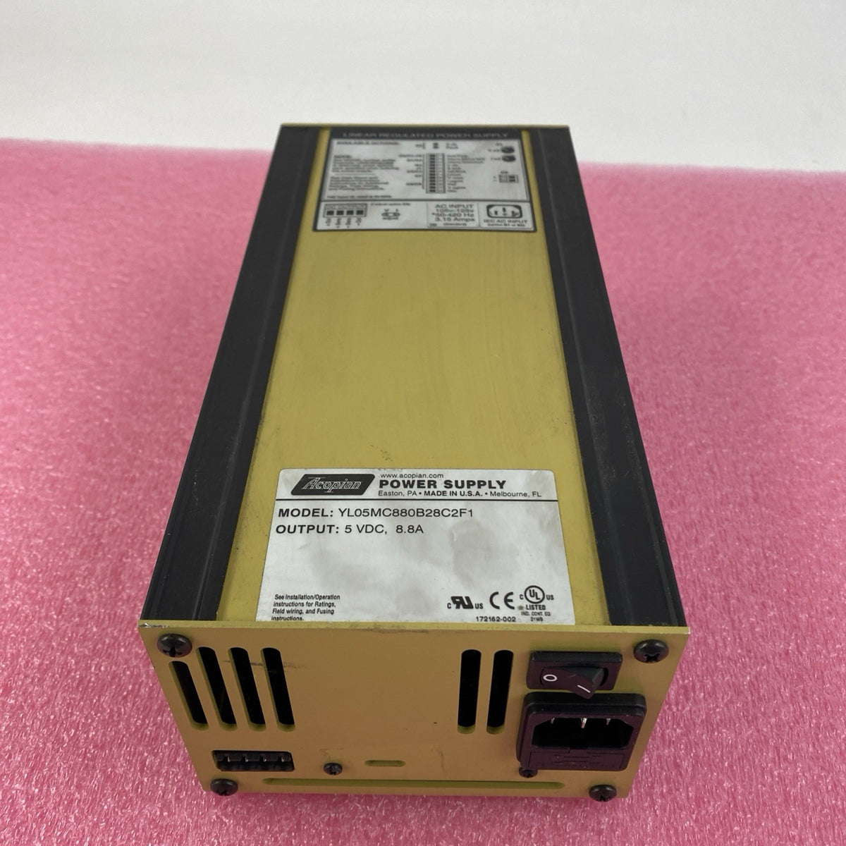 Acopian YL05MC880B28C2F1 5VDC 8.8A Power Supply Tested5