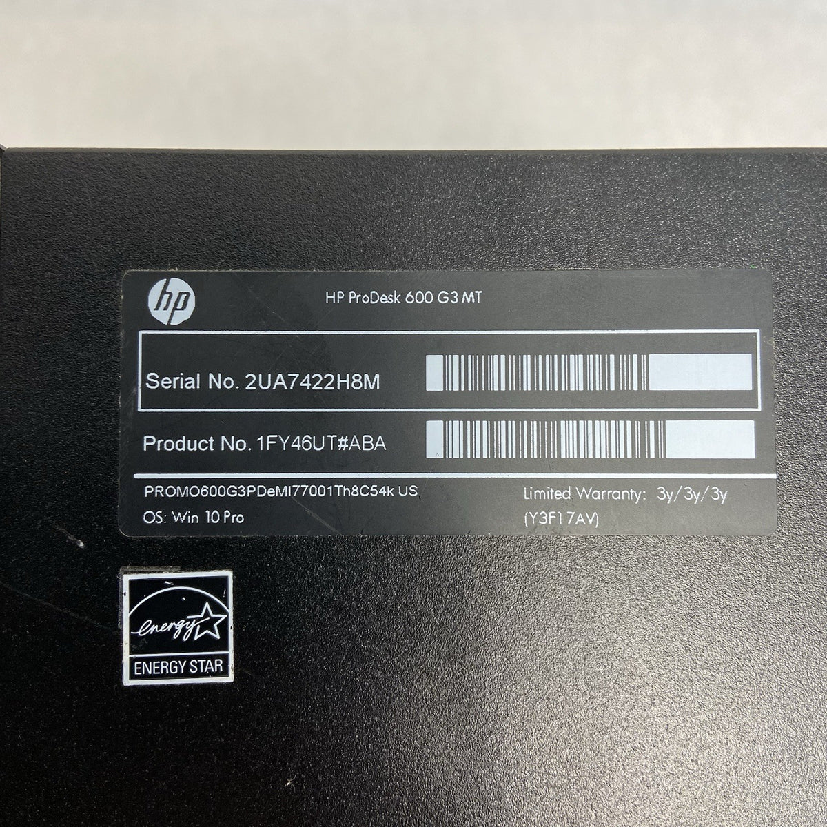 HP ProDesk 600 G3 MT Intel Core i7-7700 3.6GHz 8GB RAM No HDD No OS3