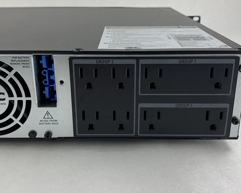 APC SMX1500RM2UNC Smart-UPS Backup 1500VA 1000W 120V w/ AP9641 No Batt No Caddy