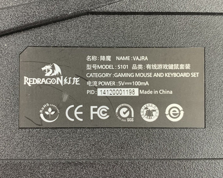 Redragon S101 Vajra USB-Wired Mechanical Keyboard