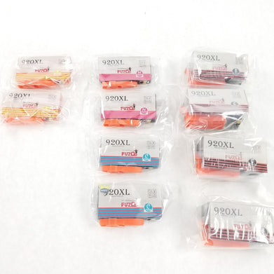 Fuzoo 2 Sets 920XL For OfficeJet 6000 6500 7000 7500 Plus 2 Black Cartridge
