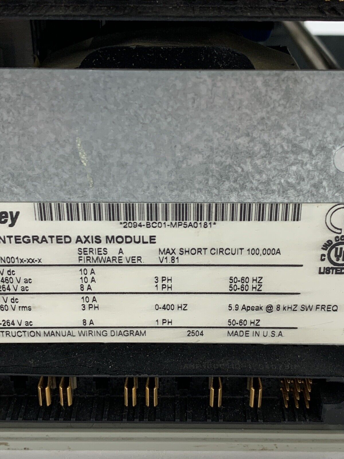 Allen-Bradley 2094-BC01-MP5-M Bulletin 2094 6kW/4A Integrated Axis Module Parts