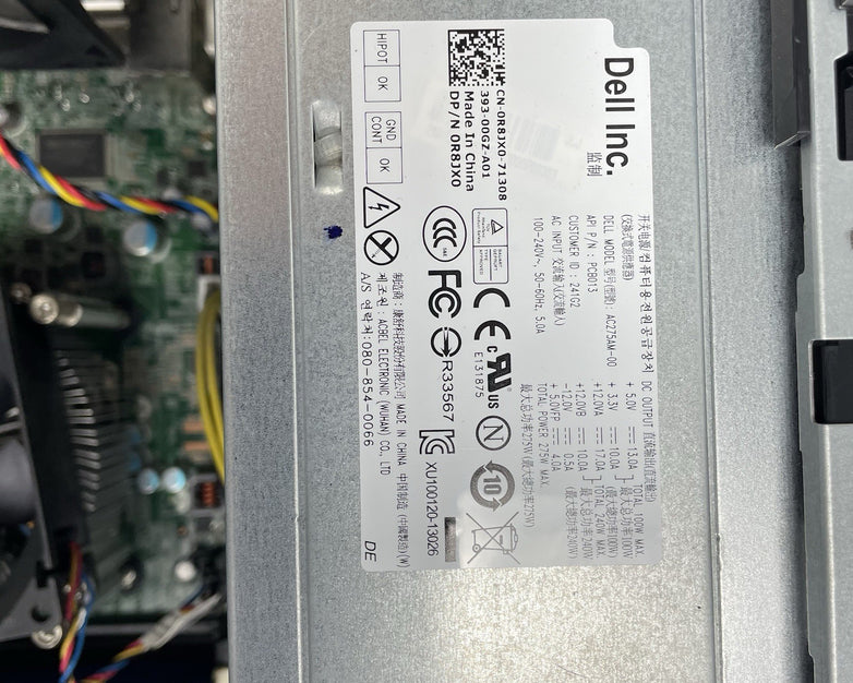 Dell Optiplex 7010 MT i5-3470 3.20 GHz 4 GB Nvidia Quadro K2000D No HDD No OS