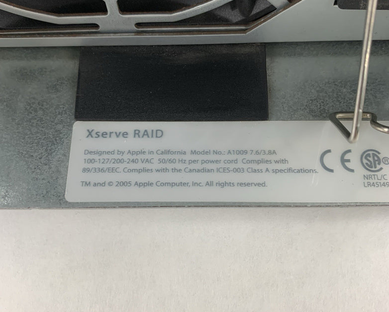Apple Xserve Raid A1009 Network Enclosure w/ 3x Caddy 2x 603-6332 1x PSU No HDDs