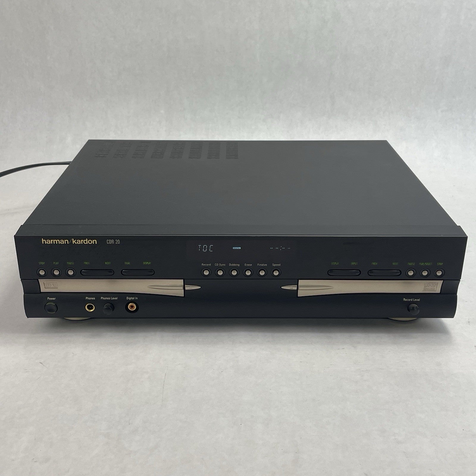 Harmon Kardon CDR 20 Dual CD Recoder For Parts or Repair1