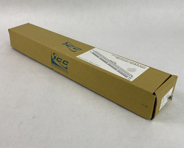 ICC 24- port 8P2C Patch Panel with 50-Pin Female Telco Connector 1 Rack Mount
