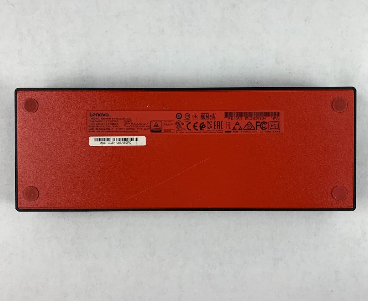 Lenovo ThinkPad DK1841 Thunderbolt 3 Workstation Dock9