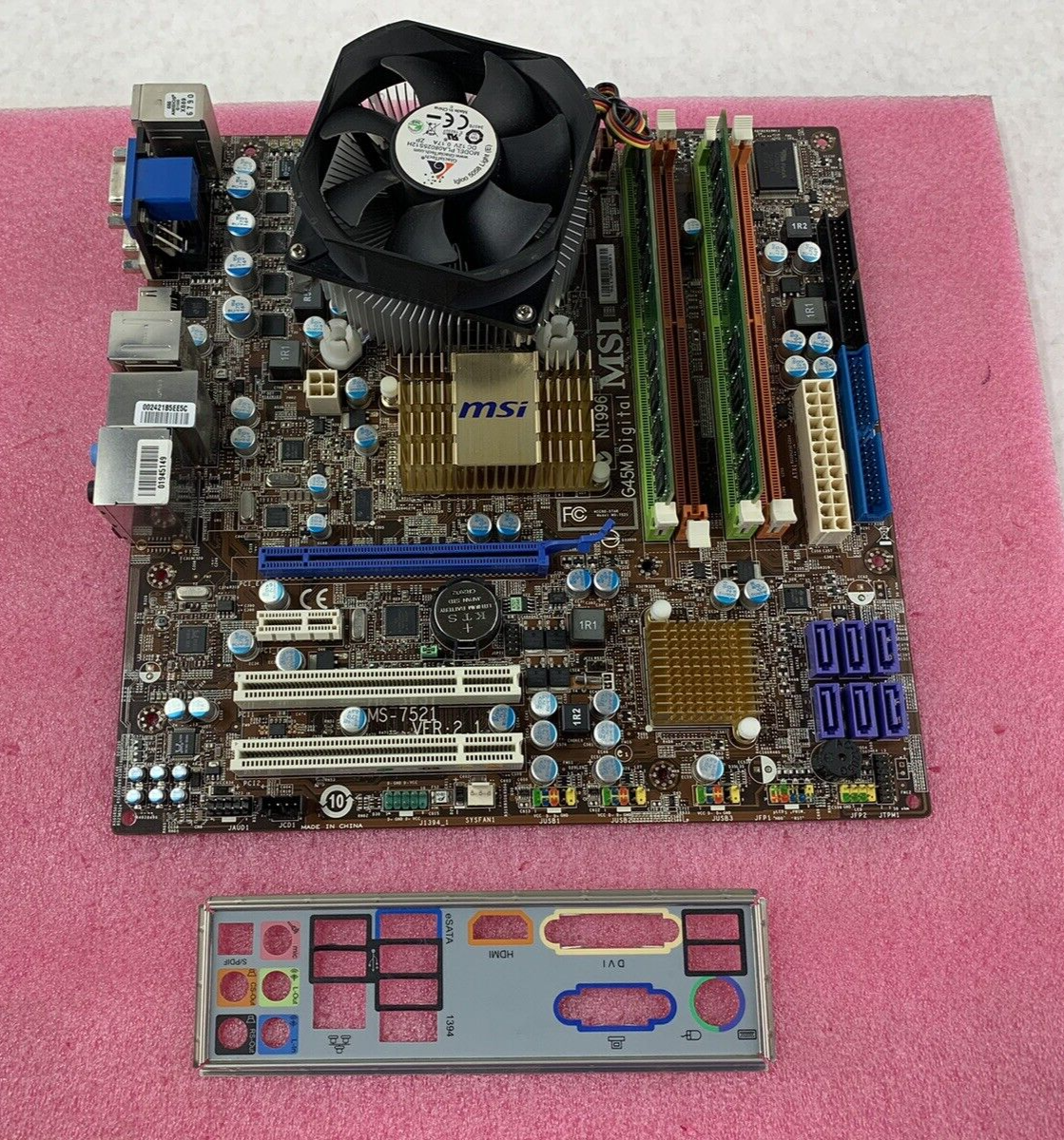 Micro-Star MS-7521 Motherboard Pentium Dual-Core E5300 2.6GHz 4GB RAM