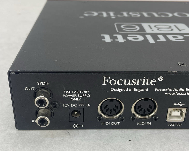 Focusrite Scarlett 18i6 USB Audio Interface Gain For Parts or Repair