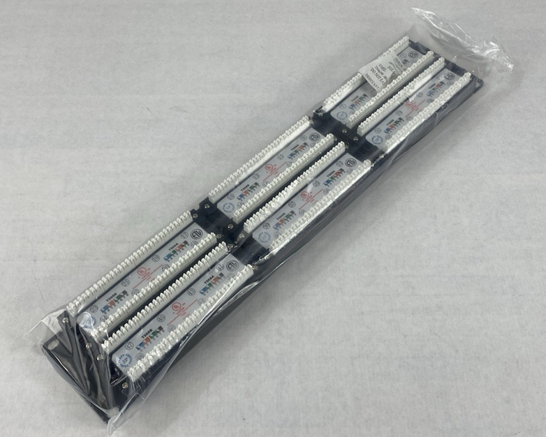Cat 6 180° Unshielded Patch Panel, 110 Type IDC with 48 Ports