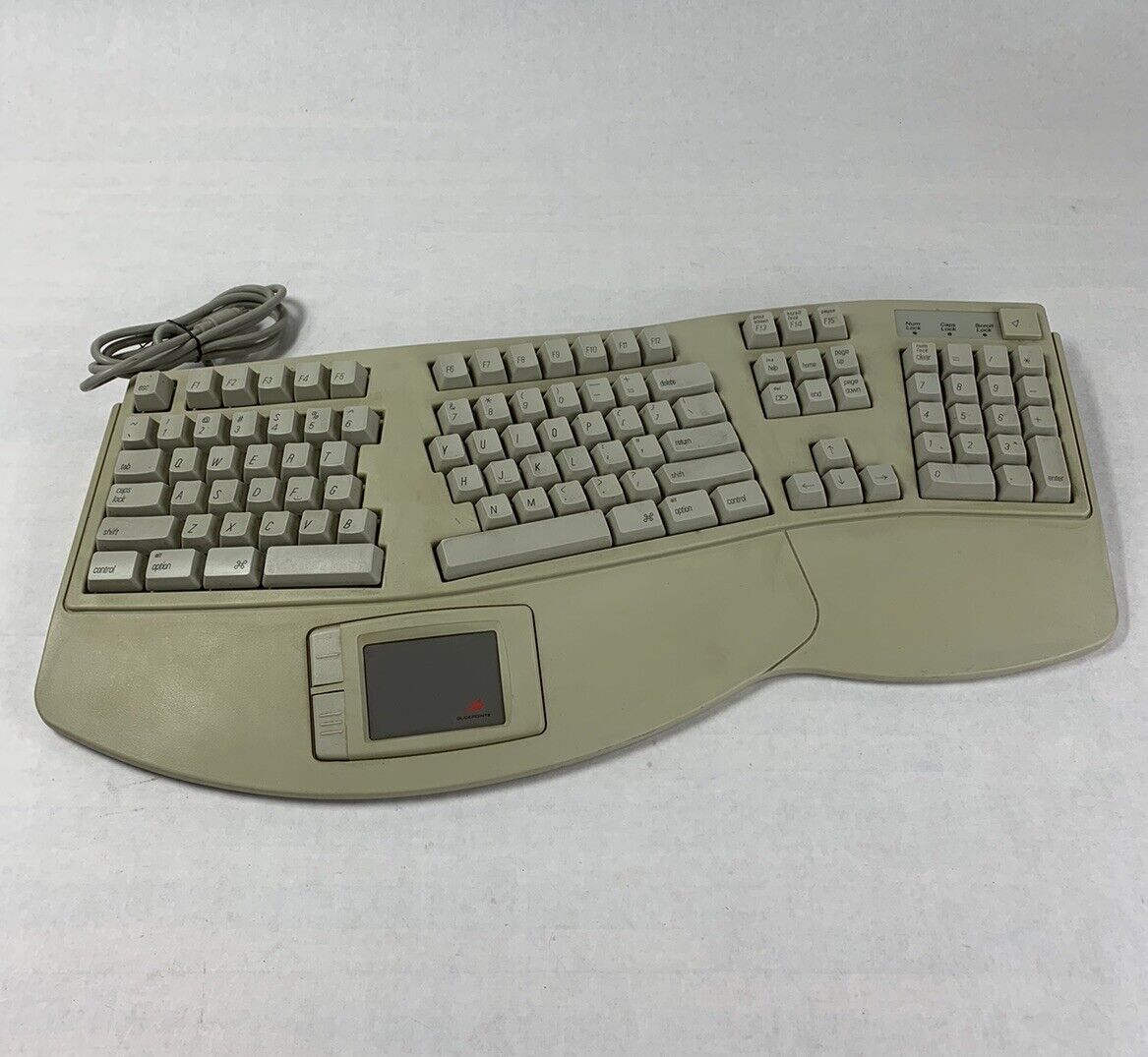 Mac Extend Ergonomic Mechanical Keyboard Glidepoint Trackpad EKB-905TP
