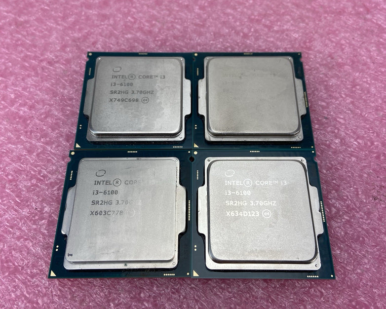 Intel Core i3-6100 SR2HG 3.7GHz Desktop Processor Lot of 4