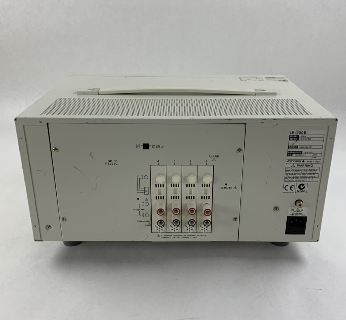 Yokogawa LR4100E Multipen Recorder 371141 -B-0/D/FDD Powers On