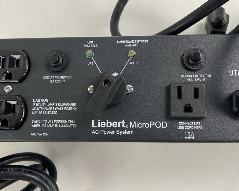 Emerson MP2-115A Liebert Micro POD AC Power System 120V 12A