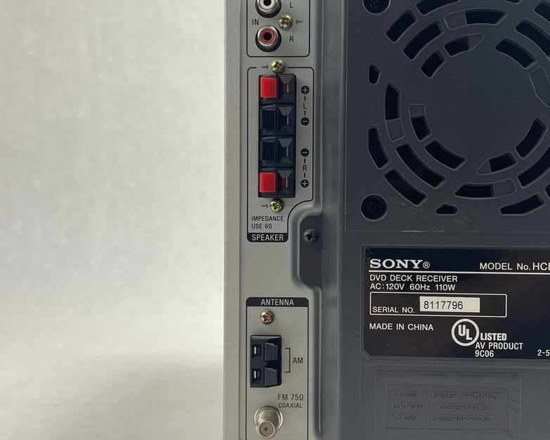 Sony CMT-DV2D DVD/CD/Cassette Deck Receiver  No Remote For Parts