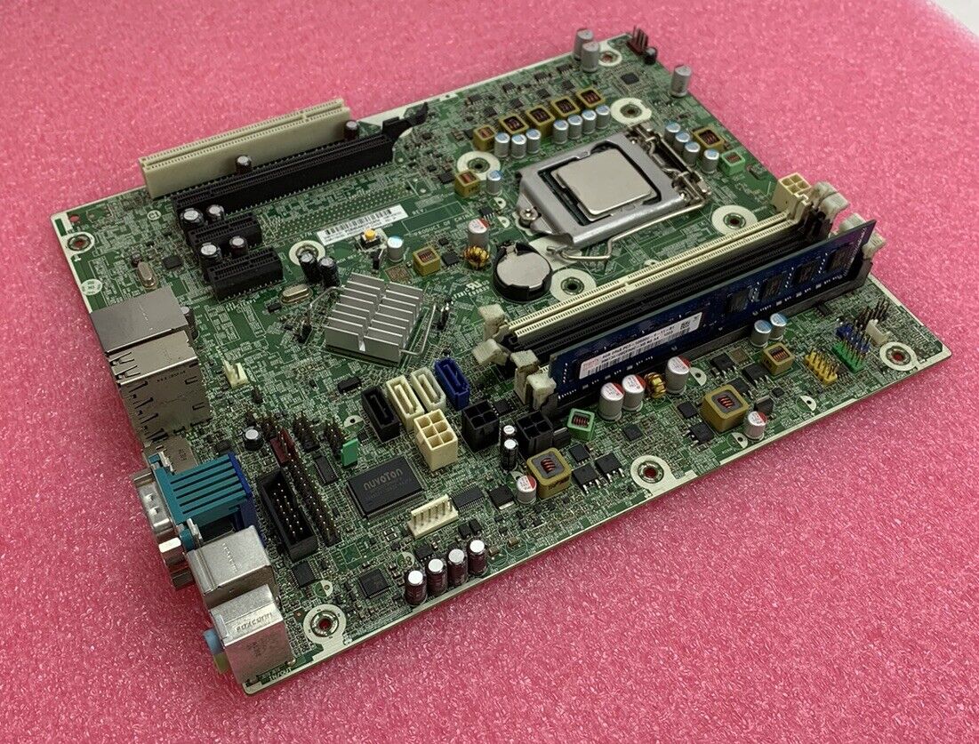 HP Compaq 6200 Pro mATX Motherboard Intel Core i3-2100 3.1GHz 4GB RAM No Shield
