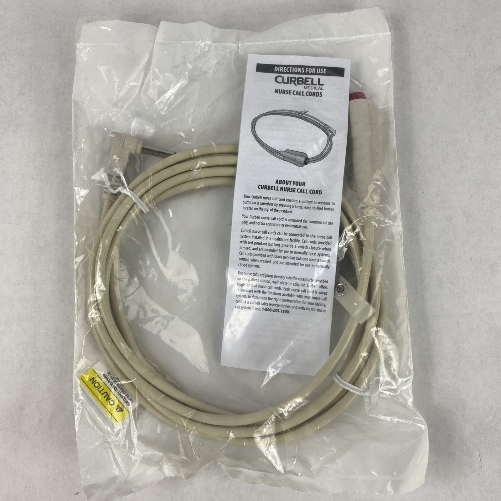 Curbell CC144-010 Nurse Call Cords One Button1