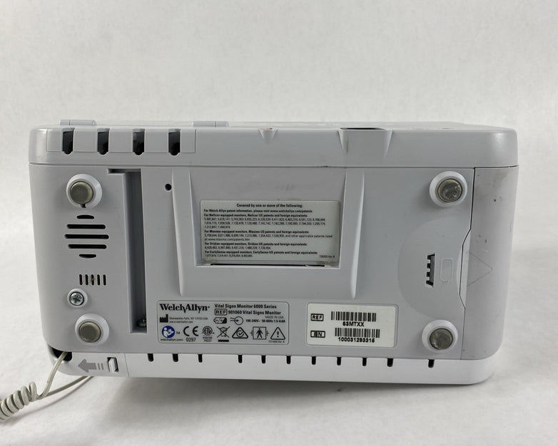 Welch Allyn 63MTXX Vital Sign Monitor 6000 Series 901060 - No Battery