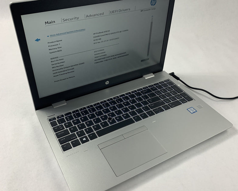 HP Elitebook 850 G3 15.6" i5-6200U 2.3 GHz 8 GB Ram No OS No HDD No AC No Batt