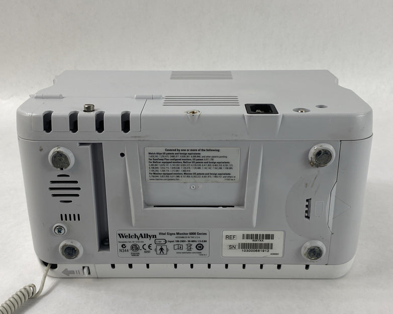Welch Allyn 63XTXX Vital Sign Monitor 6000 Series - No Battery No NIBP Cable