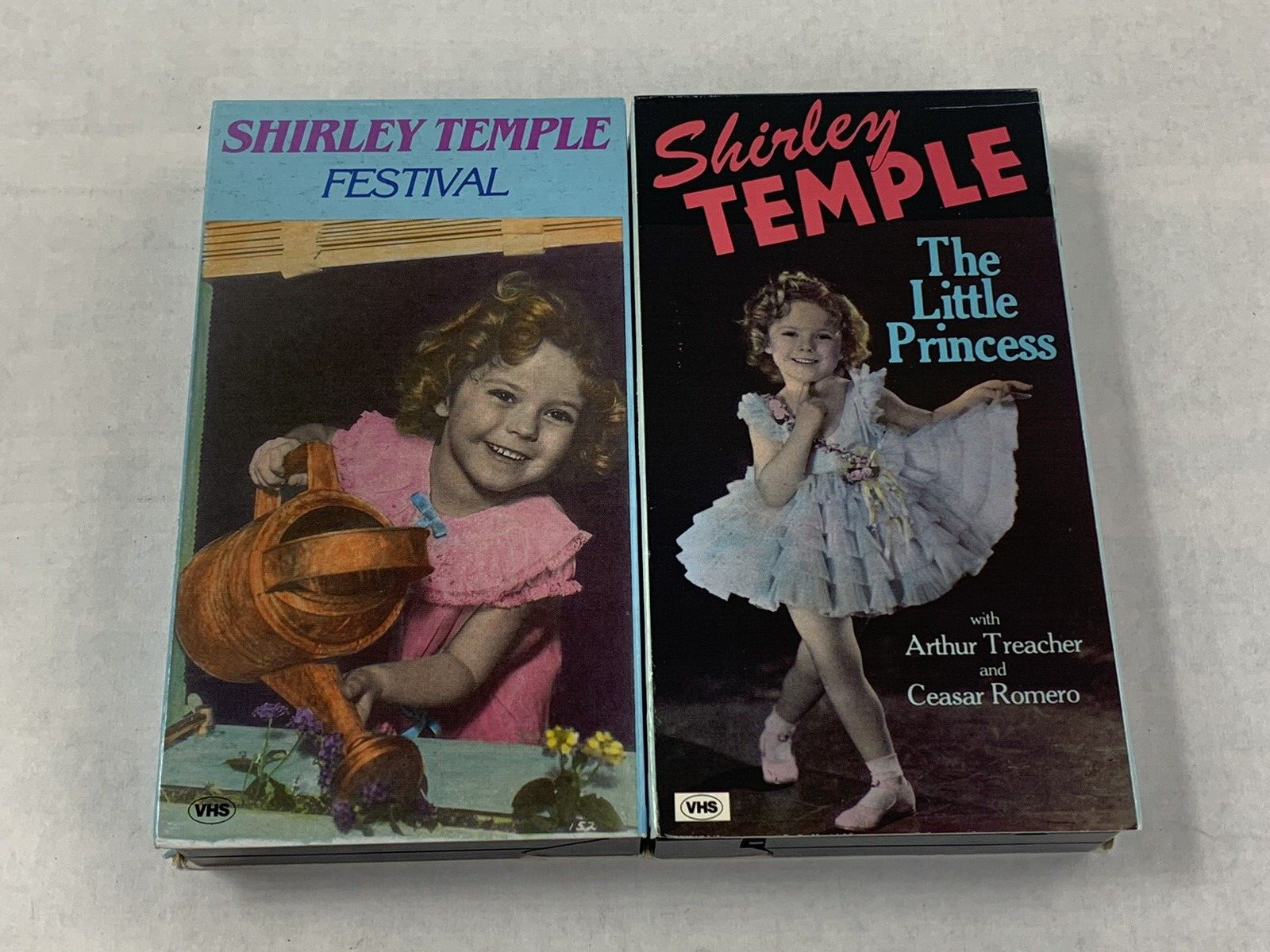 Vintage Shirley Temple In The Little Princess & Festival 2 Movie VHS Tape Set