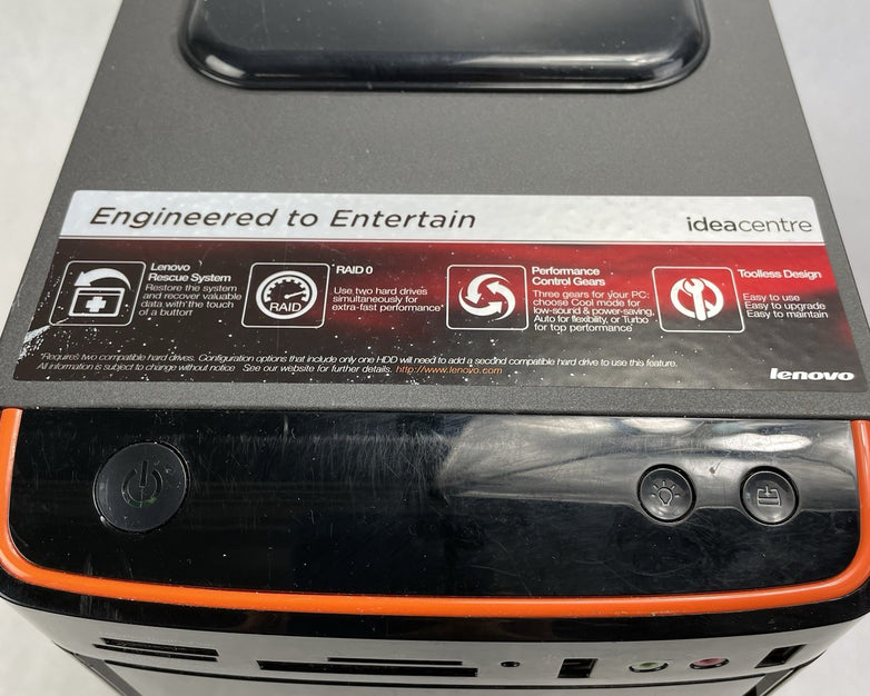 Lenovo IdeaCentre K330B Intel I7-2600 3.40 GHz 16 GB No HDD No OS