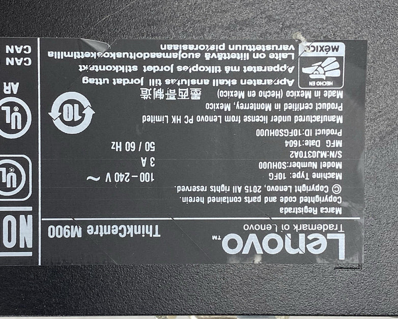 Lenovo ThinkCentre M900 SFF Intel Core i5-6500 3.2GHz 8GB RAM No HDD No OS