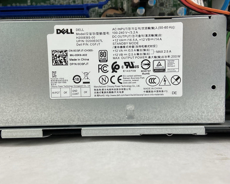 Dell Optiplex 3070 SFF Intel Core i5-9500 3GHz 8GB RAM No HDD No OS
