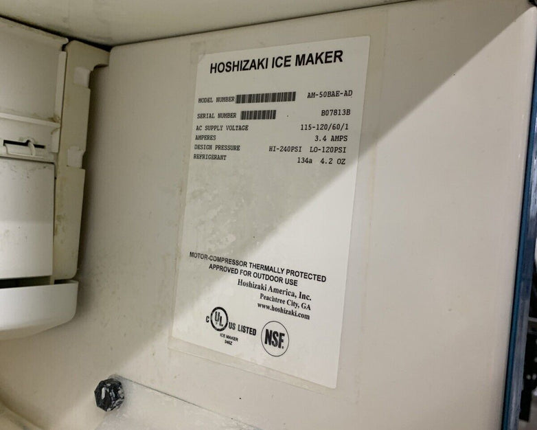 Hoshizaki Ice Maker AM-50BAE-AD Commercial Ice Maker Untested For Parts & Repair