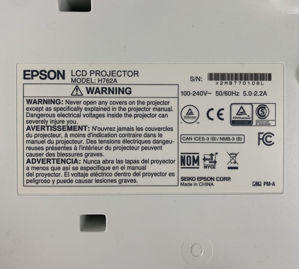 Epson Pro G7400U H762A 3LCD Projector - Parts or Repair9