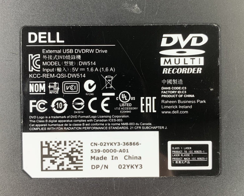Dell DW514 External USB DVDRW Drive (Lot of 2)