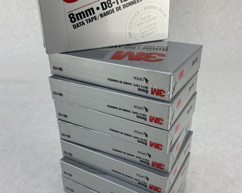 Lot of ( 9 ) 3M 40858 D8-112 8mm 112m Vintage Data Tape New SEALED