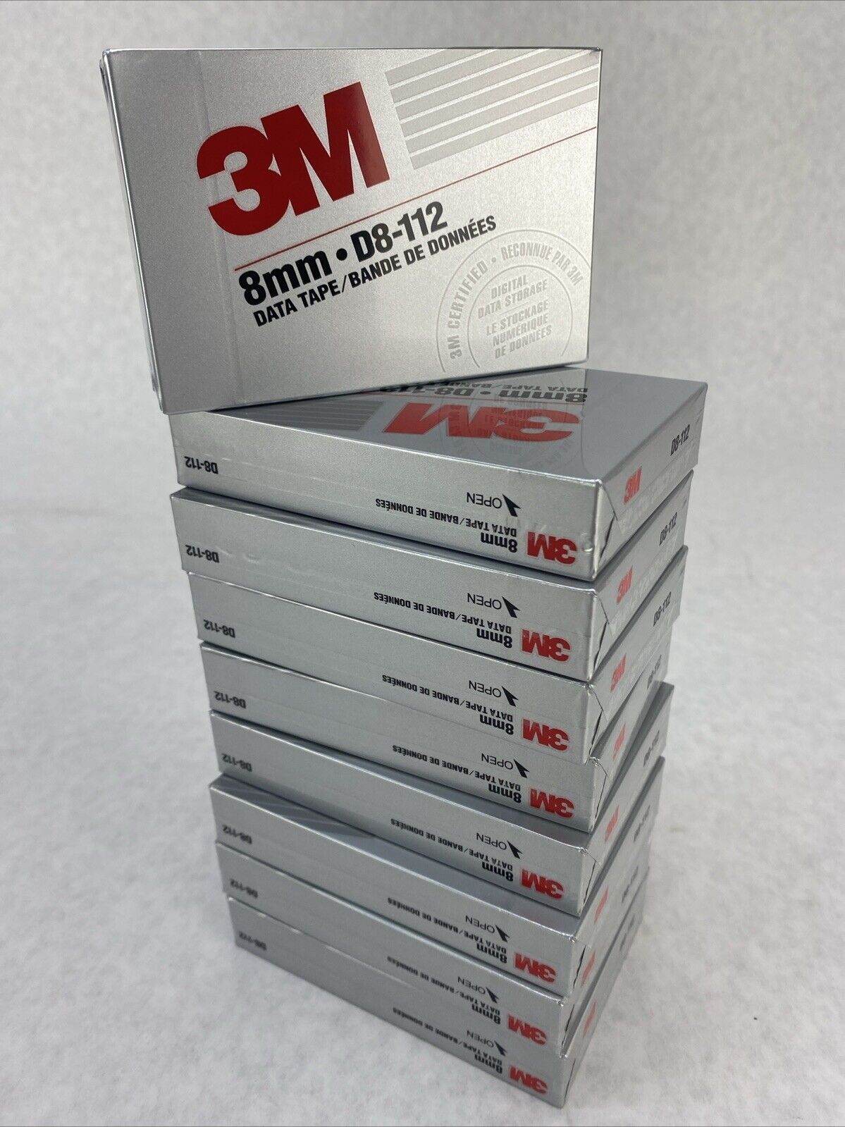 Lot of ( 9 ) 3M 40858 D8-112 8mm 112m Vintage Data Tape New SEALED