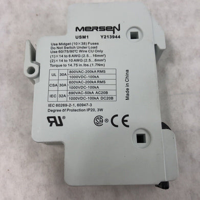 Mersen USM1 Y213944 Block 30A Midget (Lot of 4)