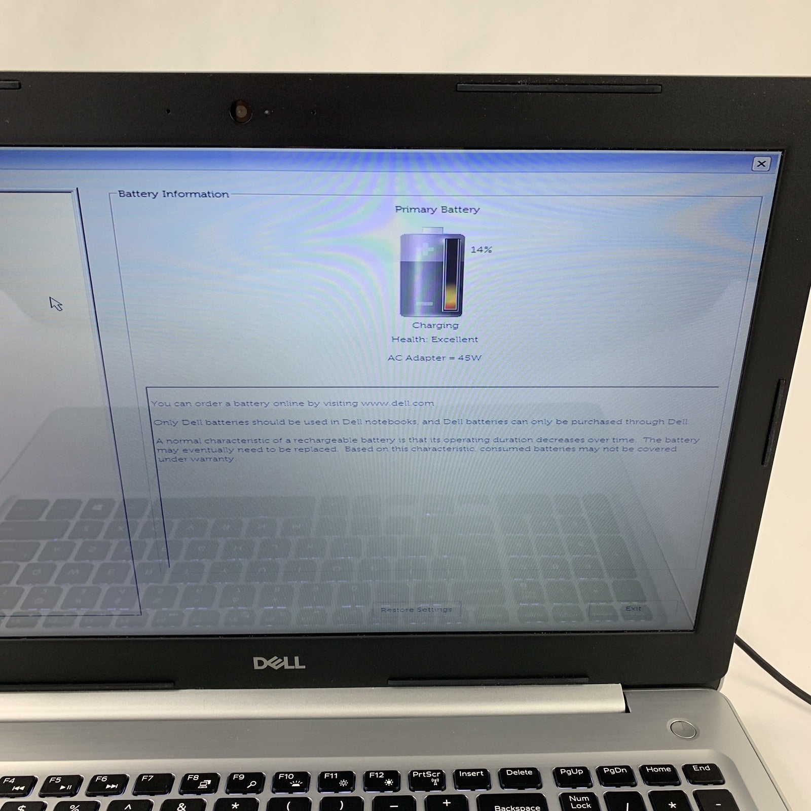Dell Inspiron P75F Laptop 15.6" i7-8550U 1.80 GHz 12 GB Ram No SSD/OS/AC6