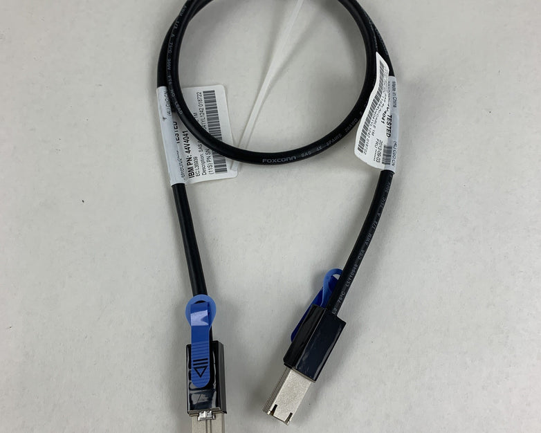 IBM 44V4041 42R6751 Mini SAS SFF-8088 to Mini SAS SFF-8088 1M Lot of 2x
