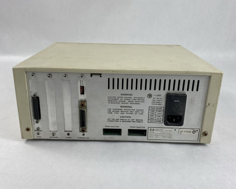 HP 18594A 7673A Autosampler Controller Module w/ Power Cord