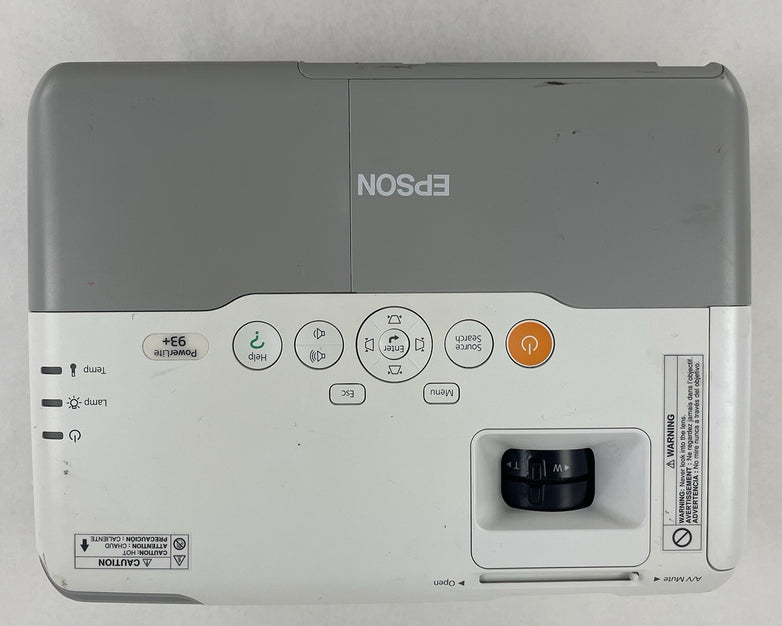 Epson H382F LCD Lamp Projector No Lamp No Remote- Parts or Repair