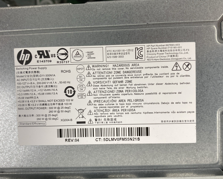 HP Pavilion 500-281 MT Intel Core i3-4130 3.40GHz 8GB RAM No HDD No OS